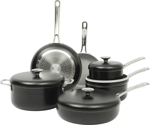 Vista 11 de Sur La Table Kitchen Essentials Potluck Porch - Sartén para saltear de 4.5 cuartos, sartén profunda para freír con tapa, aluminio, utensilios
