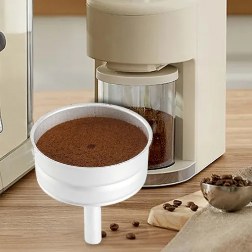 Vista 6 de KLKCMS Moka - Filtro de embudo para cafetera, accesorio para cafetera para 6 tazas Moka Pot