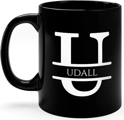 Vista 25 de Taza de café personalizada con monograma, letra inicial A personalizada para mujeres, hombres, niñas, niños, papás, mamás amigos, taza de café