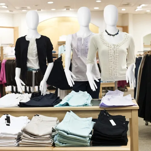 Vista 7 de maniquí femenino sin cabeza, de plástico ajustable, cuerpo medio para exhibición, con cabeza y soporte de metal, para tiendas minoristas de ropa
