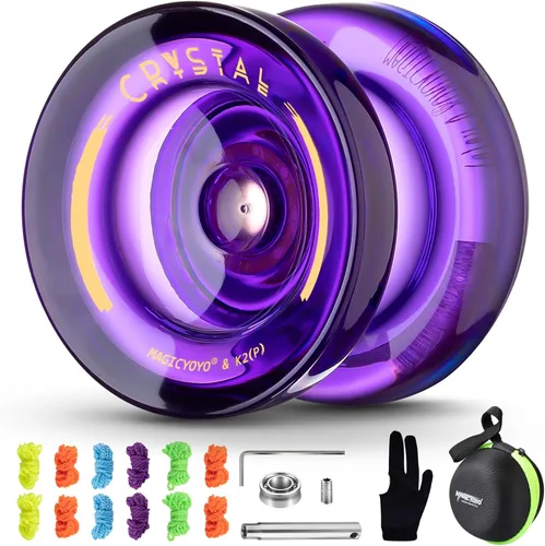 Vista 16 de MAGICYOYO K2 Responsive Yoyos para niños de 8 a 12 años, paquete de yoyo profesional de doble función con función de giro de dedo, yoyo profesional