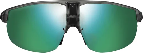Vista 2 de Gafas de sol Julbo Rival Performance, marco gris translúcido mate, lente ahumada con espejo verde claro
