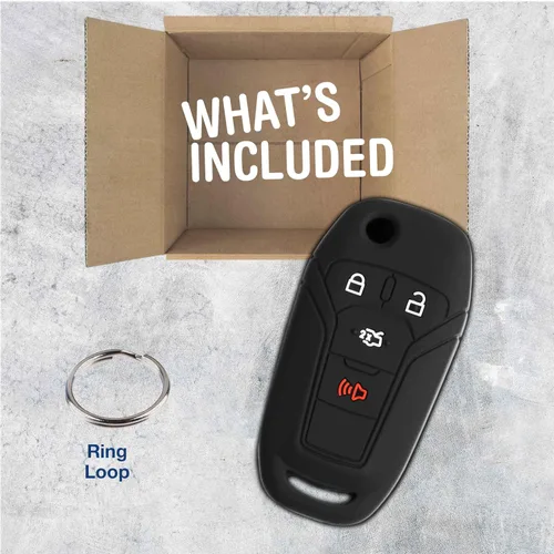 Vista 3 de KeyGuardz - Carcasa exterior de goma suave para Ford Fusion N5F-A08TAA