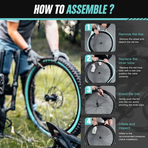 Vista 6 de Paquete de 2 válvulas de metal SPINGO TPU tubo interior 700C x 23c-32c con válvulas Presta de metal de 3.150 in, tubo de bicicleta de poliuretano