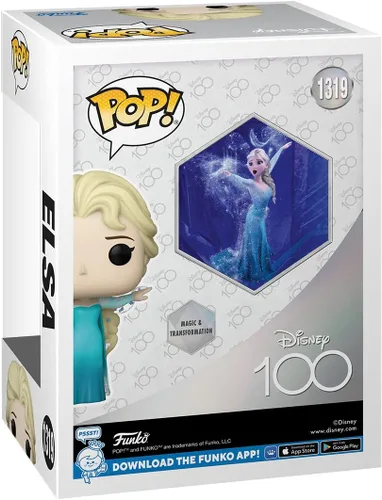 Vista 3 de Funko Pop! Disney: Disney 100 - Elsa - Figura de vinilo coleccionable - Idea de regalo - Producto oficial - para niños y adultos - Fans de películas