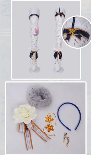 Vista 5 de ROLECOS - Disfraz de flores para niñas diseño de anime japonés