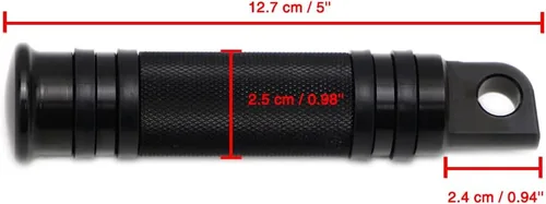 Vista 3 de Dreamseek estribo de cambio para motocicleta con estriberas de dedo + estriberas moleteadas compatibles con Harley-Davidson Sportster Dyna Touring