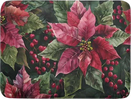 Vista 60 de Tapete de secado de platos de cabaña rústica, tapete escurridor de vida silvestre de oso del bosque, alce, 18 x 24 pulgadas, almohadilla escurridor