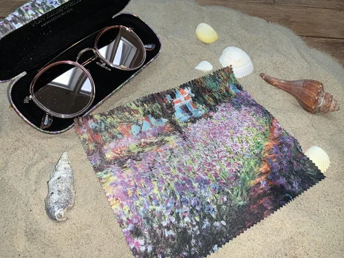 Vista 5 de Estuche para gafas Claude Monet The Garden Present Cleaning Cloth Spectacle Cases Lightweight Stable Art, Varios