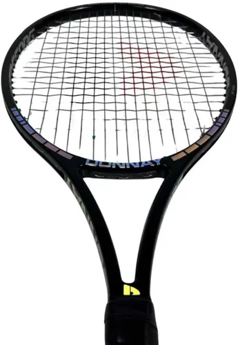 Vista 3 de Donnay Pro One OS 107 Octacore Unibody Strung 1 Carbon Fiber Tennis Racquet, Black, 27 Inch, 16x19 String Pattern, Advanced Level
