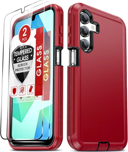Vista 21 de LeYi Funda compatible con Samsumg Galaxy A05 4G: Galaxy A05 4G con resistente a los golpes, 3 en 1 de cuerpo completo, protección resistente