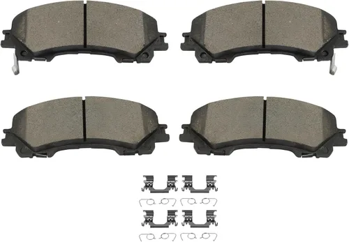Vista 31 de SCITOO Juego de pastillas de freno semimetálicas delanteras D412 para Chevrolet Camaro 1988-1991, Chevrolet Corvette 1988-1996, Pontiac Firebird