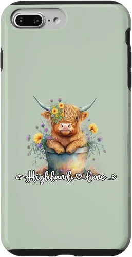 Vista 12 de Lindo bebé Highland vaca ternero amor primavera pastel novedad caso para iPhone 16