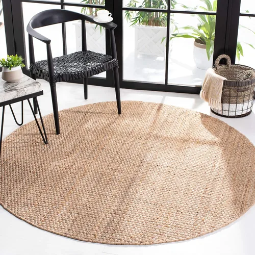 Vista 10 de SAFAVIEH Alfombra de área de 2x3 pies - Colección de fibra natural - Marrón natural, yute hecho a mano, diseño de tejido de canasta (NF401A)