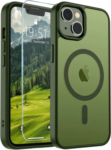 Vista 48 de SUPFINE Funda magnética para iPhone SE 2022 (3ª)/2020 (2ª), iPhone 8 (compatible con MagSafe) (protección contra caídas de grado militar), funda
