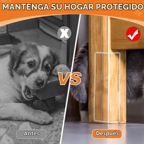 Vista 2 de Protector de puerta contra arañazos de perro, protector de alféizar de ventana, barrera de protección con escudo lateral transparente anti gato
