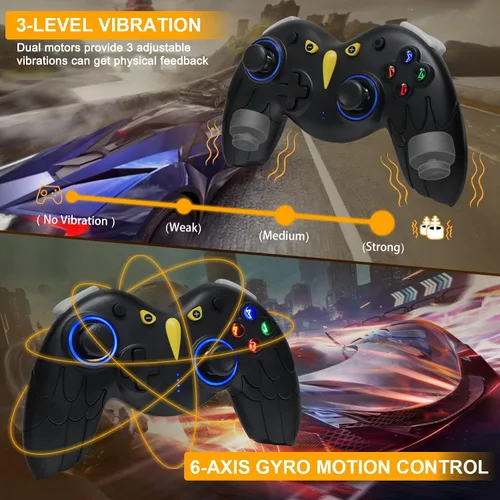 Vista 3 de STOGA Switch Controller-Cute Eagle Animal Pro Gamepad for Nintendo SwitchLiteOLED Bluetooth Switch Controller,Wireless Controller with Wake