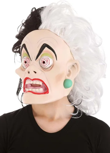 Vista 5 de Disney 101 Dálmatas Cruella De Vil - Máscara de látex para adultos y adolescentes
