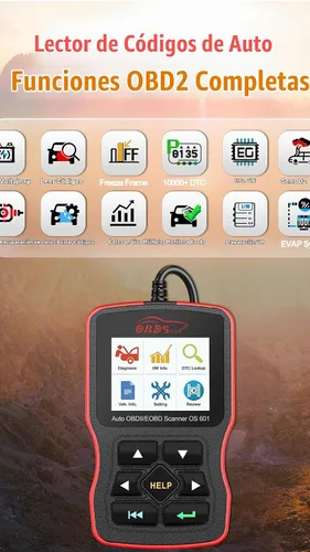 Vista 3 de OS601 Escáner OBD2 Herramienta de Diagnóstico Lector de Códigos Herramienta de Escaneo de Fallas del Motor para Automóviles OBD-II desde 1996