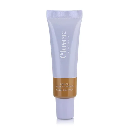 Vista 9 de Clover Skin Is In Serum Foundation Suero facial hidratante, base ligera, libre de crueldad animal y vegano, con escualano y cera de semillas de 10