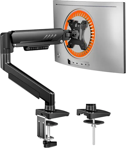 Vista 18 de ErGear Brazo de monitor doble, soporte de monitor ajustable completo para pantallas de 13 a 32 pulgadas, soporte de monitor de computadora