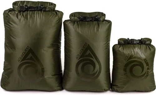 Vista 9 de AquaQuest Rogue Dry Bag – 10L Olive Drab – 100% impermeable Roll Top – Survival Dry Bag