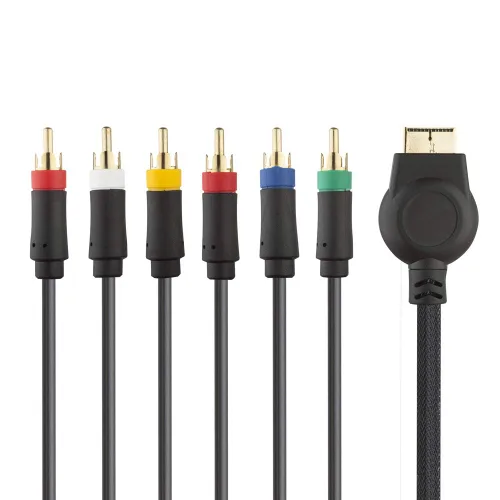 Vista 3 de GREATLINK Cable AV componente de 6 pies 6RCA Plug Premium Alta Resolución HDTV Componente RCA Audio Video Cable para Sony Playstation 3 PS3