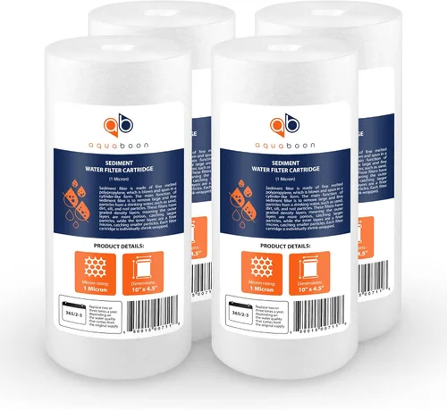 Vista 9 de Aquaboon Whole House - Filtro de agua de 1 micrón de 10 x 4.5 pulgadas contra sedimentos de repuesto compatible con DGD-5005, AP810, paquete de 2