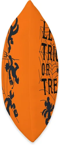 Vista 2 de Disney Mickey and Friends Trick or Treat - Almohada naranja para Halloween, 16.0 x 16.0 in, multicolor