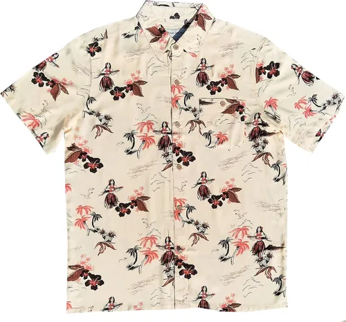 Vista 45 de Molokai Surf - Camisas hawaianas de manga corta con botones y corte ajustado