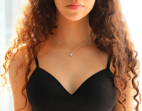 Vista 59 de Collar de hija relleno de oro de mamá o papá, collar clásico de perlas blancas con mensaje significativo, listo para regalar