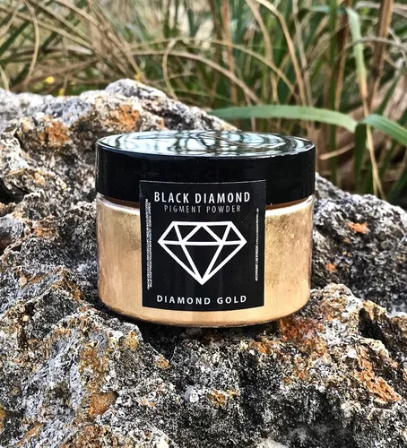 Vista 3 de Black Diamond Pigments El pigmento (oro diamante) es una mica profesional de primera calidad, no tóxica con saturación de color inigualable que se