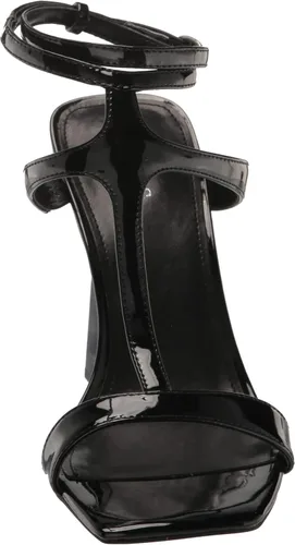 Vista 2 de GUESS Tacones de cuña Bacio metálicos con correa en T para mujer