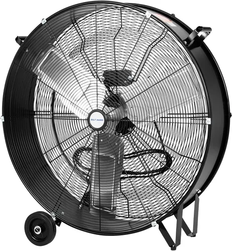 Vista 8 de BILT HARD Ventilador de tambor industrial de alta velocidad 8100 CFM de 24 pulgadas, ventilador de taller de metal de inclinación resistente de 3