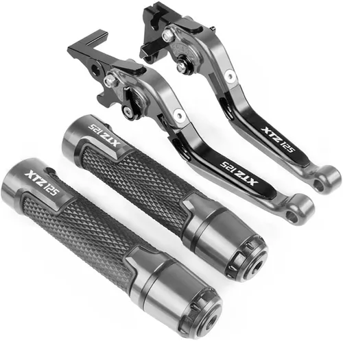 Vista 9 de DOUKI Palanca de freno para motocicleta Yamaha XTZ125 XTZ 125 2014 2015 Palanca de freno de embrague de motocicleta extensible ajustable palancas