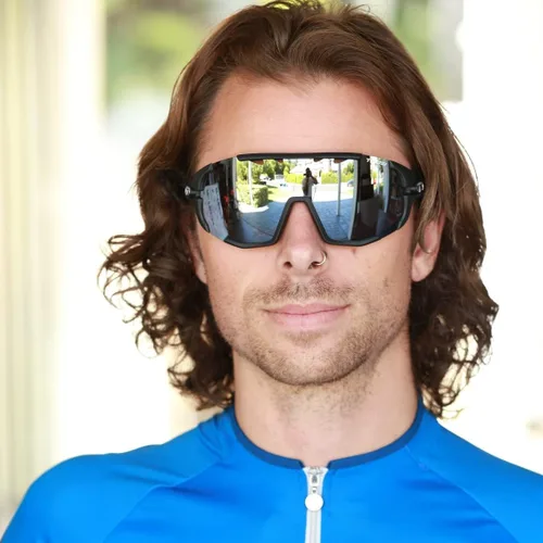 Vista 8 de Tifosi Lentes de sol de ciclismo Sledge para hombres y mujeres con opciones de intercambio y lente fotocromática ideales para ciclismo MTB y béisbol