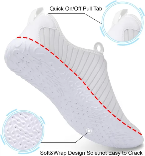 Vista 2 de Spesoul Zapatos acuáticos transpirables de secado rápido para mujer y hombre, calcetines acuáticos suaves para senderismo, natación, playa, surf