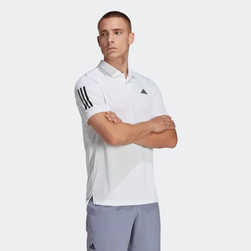 Vista 2 de adidas Polo de tenis Club de 3 rayas para hombre