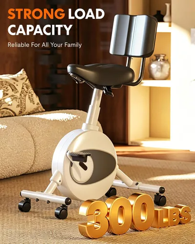 Vista 8 de FLEXISPOT Bicicleta de ejercicio con escritorio 2D, bicicleta bajo escritorio que ahorra espacio con escritorio removible, bicicletas estacionarias