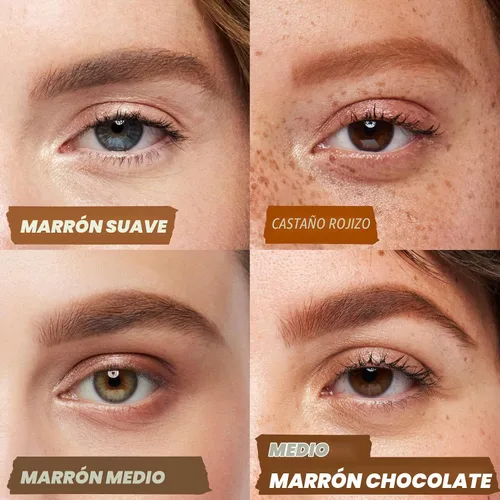 Vista 4 de Kosas Brow Pop Lápiz de cejas con Spoolie, Auburn Caoba