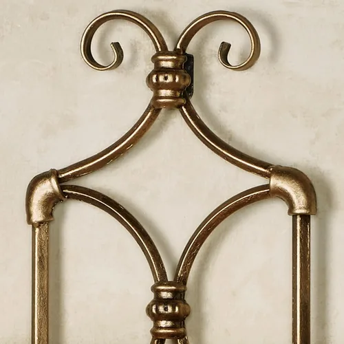Vista 4 de Touch of Class Bain Wall Mount Rack Oro