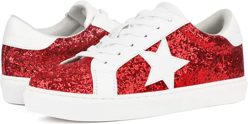 Vista 7 de PARTY Zapatos deportivos de moda para mujer, con cordones, cómodos, acolchados, para caminar