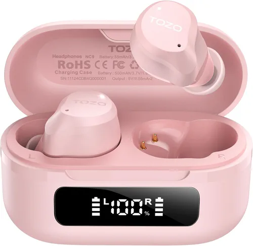 Vista 2 de TOZO Auriculares NC9 con auriculares inalámbricos A1