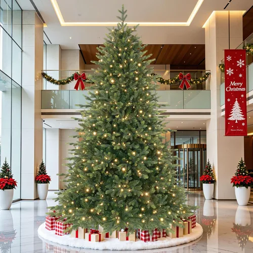 Vista 11 de SHareconn Árbol de Navidad artificial preiluminado de 4 pies con luces de Árbol preiluminado con 17 modos de luz, blanco cálido y luces