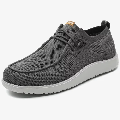 Vista 3 de 1TAZERO Zapatos casuales para hombre con plantillas de soporte de arco, mocasines para fascitis plantar