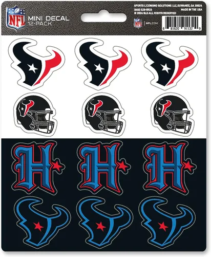 Vista 9 de FANMATS NFL - Juego de calcomanías unisex para adolescentes, mini paquete de 12