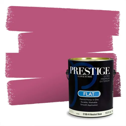 Vista 319 de Prestige Paints Pintura exterior e imprimación en uno, 1 galón, plano, coincidencia comparable de Valspar* Amber Rose*
