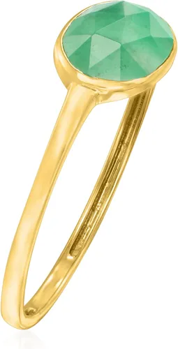 Vista 3 de Ross-Simons Anillo esmeralda de 1.00 quilates en oro amarillo de 14 quilates