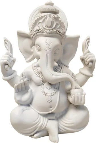 Vista 12 de Estatua de Dios indio, Señor Ganesha, estatua de elefante hindú, esculturas de Buda de ídolo Ganpati, regalo hindú, templo para el hogar