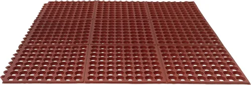 Vista 10 de Winco Alfombra de grado comercial, 3' x 5', rojo
